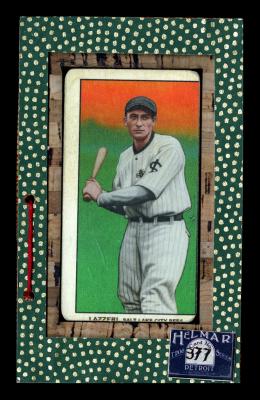 Picture, Helmar Brewing, T206-Helmar Card # 377, Tony LAZZERI (HOF), Stepping forward in bat stance, Salt Lake City Bees